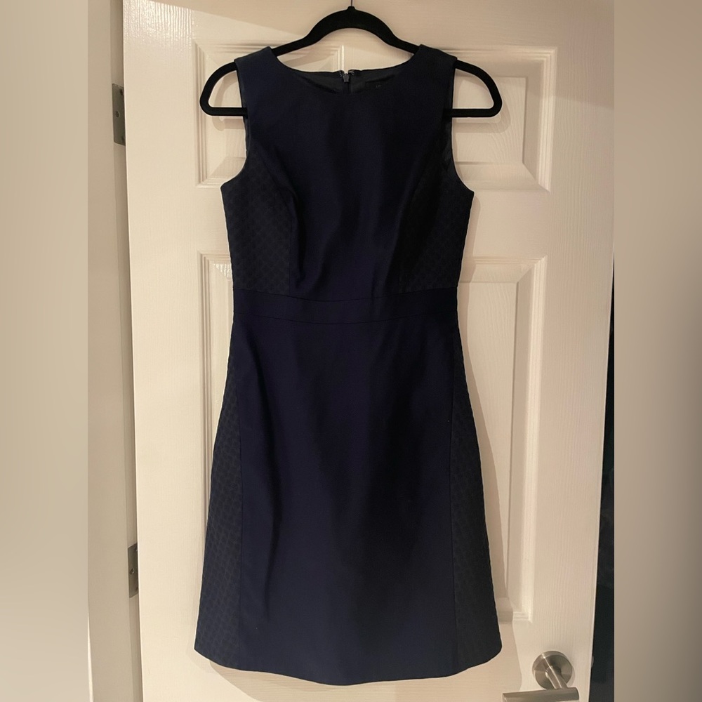 Jcrew Navy sleeveless aline dress. Size 2